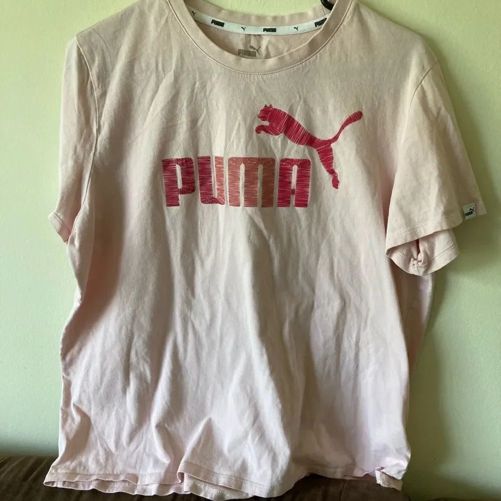 Womens Pink Puma Tshirt